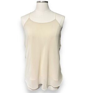TOSKA Ivory Double Layered Racerback Camisole